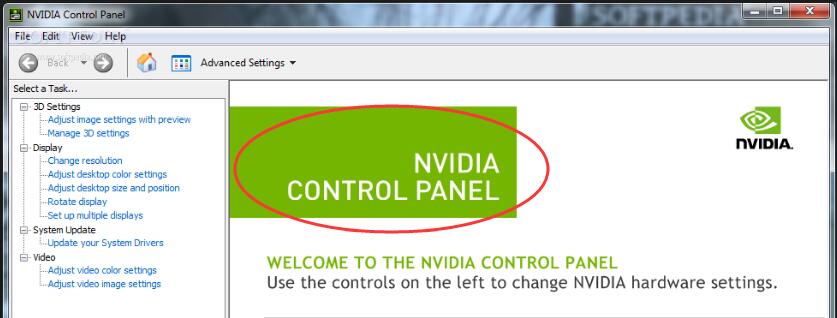 nvidia geforce control panel windows 10